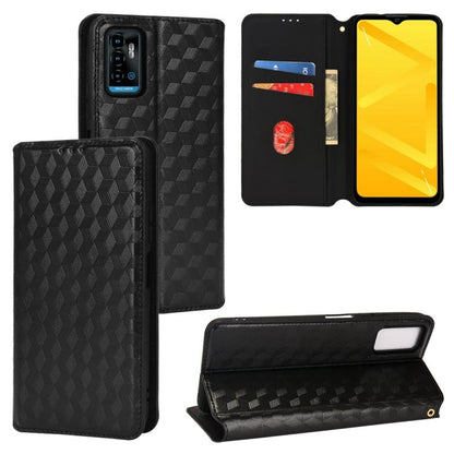 Cubic Grid Texture Flip Leather Phone Case, For ZTE Blade A32, For ZTE nubia RedMagic 8 Pro 5G / 8 Pro+, For ZTE Libero 5G III / A202ZT, For ZTE Blade A72 / V40 Vita, For ZTE nubia RedMagic 7, For ZTE Libero 5G II, For ZTE Blade L9                     ...