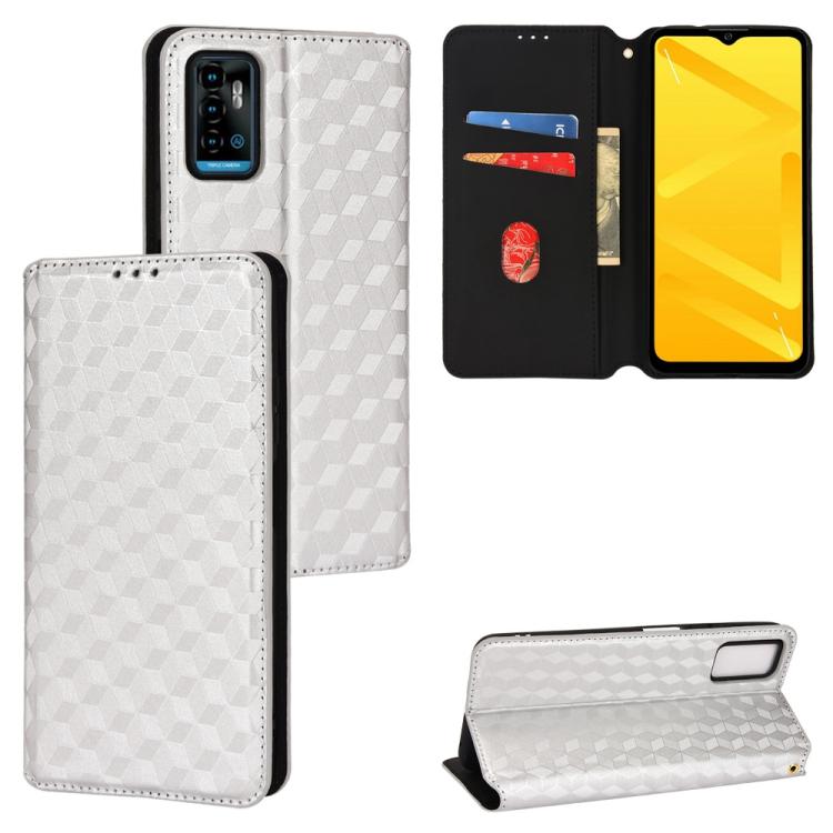 Cubic Grid Texture Flip Leather Phone Case, For ZTE Blade A32, For ZTE nubia RedMagic 8 Pro 5G / 8 Pro+, For ZTE Libero 5G III / A202ZT, For ZTE Blade A72 / V40 Vita, For ZTE nubia RedMagic 7, For ZTE Libero 5G II, For ZTE Blade L9                     ...