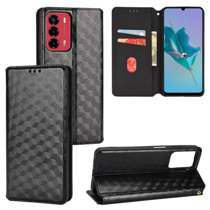 Cubic Grid Texture Flip Leather Phone Case, For ZTE Blade A32, For ZTE nubia RedMagic 8 Pro 5G / 8 Pro+, For ZTE Libero 5G III / A202ZT, For ZTE Blade A72 / V40 Vita, For ZTE nubia RedMagic 7, For ZTE Libero 5G II, For ZTE Blade L9                     ...
