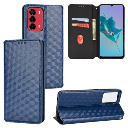 Cubic Grid Texture Flip Leather Phone Case, For ZTE Blade A32, For ZTE nubia RedMagic 8 Pro 5G / 8 Pro+, For ZTE Libero 5G III / A202ZT, For ZTE Blade A72 / V40 Vita, For ZTE nubia RedMagic 7, For ZTE Libero 5G II, For ZTE Blade L9                     ...