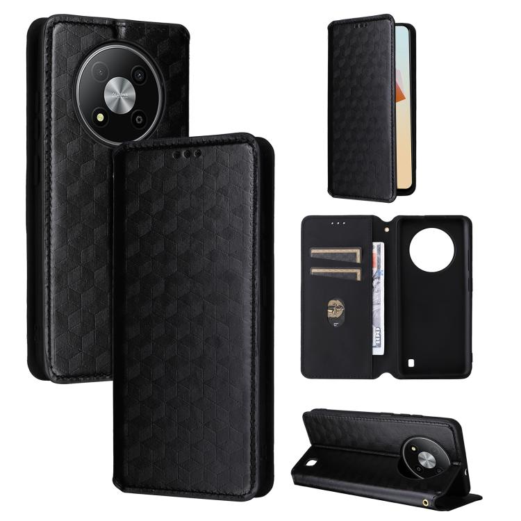Cubic Grid Texture Flip Leather Phone Case, For ZTE nubia Focus Pro 5G, For ZTE nubia Neo 2 5G, For ZTE nubia Music / Z2353, For ZTE Blade A34, For ZTE Libero 5G IV / nubia LVY, For ZTE nubia Z60 Ultra 5G, For ZTE Blade A54                             ...