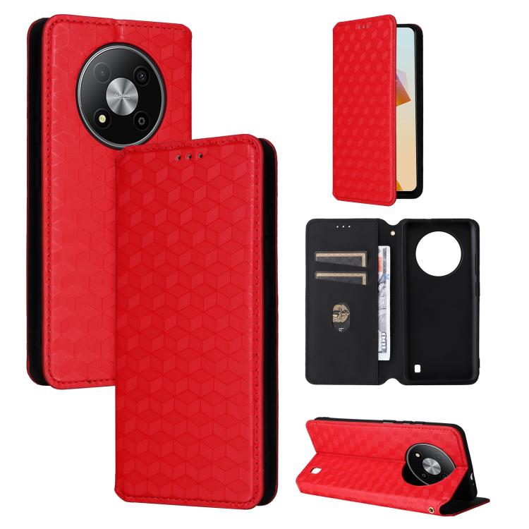 Cubic Grid Texture Flip Leather Phone Case, For ZTE nubia Focus Pro 5G, For ZTE nubia Neo 2 5G, For ZTE nubia Music / Z2353, For ZTE Blade A34, For ZTE Libero 5G IV / nubia LVY, For ZTE nubia Z60 Ultra 5G, For ZTE Blade A54                             ...