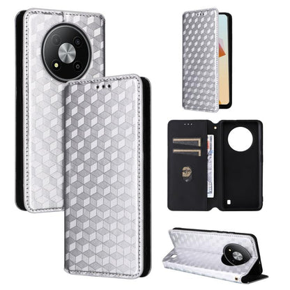 Cubic Grid Texture Flip Leather Phone Case, For ZTE nubia Focus Pro 5G, For ZTE nubia Neo 2 5G, For ZTE nubia Music / Z2353, For ZTE Blade A34, For ZTE Libero 5G IV / nubia LVY, For ZTE nubia Z60 Ultra 5G, For ZTE Blade A54                             ...