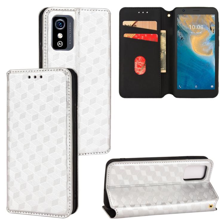 Cubic Grid Texture Flip Leather Phone Case, For ZTE Blade A32, For ZTE nubia RedMagic 8 Pro 5G / 8 Pro+, For ZTE Libero 5G III / A202ZT, For ZTE Blade A72 / V40 Vita, For ZTE nubia RedMagic 7, For ZTE Libero 5G II, For ZTE Blade L9                     ...