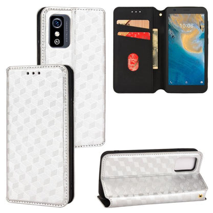 Cubic Grid Texture Flip Leather Phone Case, For ZTE Blade A32, For ZTE nubia RedMagic 8 Pro 5G / 8 Pro+, For ZTE Libero 5G III / A202ZT, For ZTE Blade A72 / V40 Vita, For ZTE nubia RedMagic 7, For ZTE Libero 5G II, For ZTE Blade L9                     ...