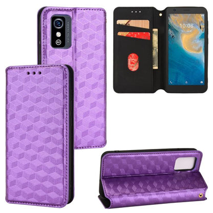 Cubic Grid Texture Flip Leather Phone Case, For ZTE Blade A32, For ZTE nubia RedMagic 8 Pro 5G / 8 Pro+, For ZTE Libero 5G III / A202ZT, For ZTE Blade A72 / V40 Vita, For ZTE nubia RedMagic 7, For ZTE Libero 5G II, For ZTE Blade L9                     ...