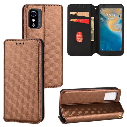Cubic Grid Texture Flip Leather Phone Case, For ZTE Blade A32, For ZTE nubia RedMagic 8 Pro 5G / 8 Pro+, For ZTE Libero 5G III / A202ZT, For ZTE Blade A72 / V40 Vita, For ZTE nubia RedMagic 7, For ZTE Libero 5G II, For ZTE Blade L9                     ...