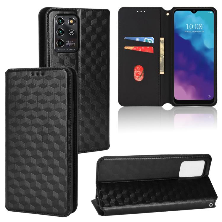 Cubic Grid Texture Flip Leather Phone Case, For ZTE Blade A32, For ZTE nubia RedMagic 8 Pro 5G / 8 Pro+, For ZTE Libero 5G III / A202ZT, For ZTE Blade A72 / V40 Vita, For ZTE nubia RedMagic 7, For ZTE Libero 5G II, For ZTE Blade L9                     ...
