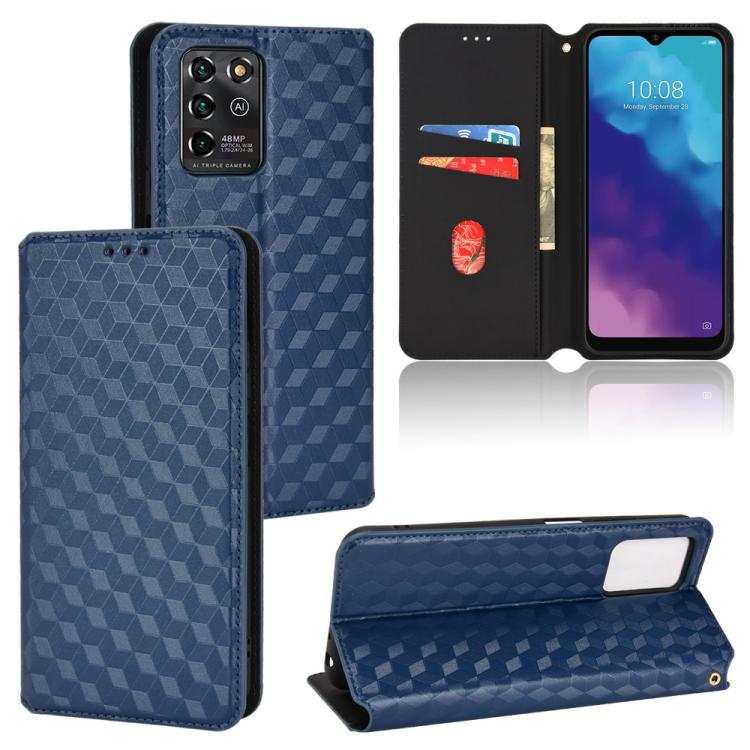 Cubic Grid Texture Flip Leather Phone Case, For ZTE Blade A32, For ZTE nubia RedMagic 8 Pro 5G / 8 Pro+, For ZTE Libero 5G III / A202ZT, For ZTE Blade A72 / V40 Vita, For ZTE nubia RedMagic 7, For ZTE Libero 5G II, For ZTE Blade L9                     ...