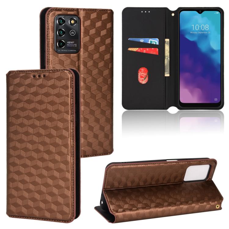 Cubic Grid Texture Flip Leather Phone Case, For ZTE Blade A32, For ZTE nubia RedMagic 8 Pro 5G / 8 Pro+, For ZTE Libero 5G III / A202ZT, For ZTE Blade A72 / V40 Vita, For ZTE nubia RedMagic 7, For ZTE Libero 5G II, For ZTE Blade L9                     ...
