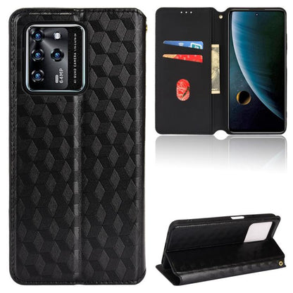 Cubic Grid Texture Flip Leather Phone Case, For ZTE Blade A32, For ZTE nubia RedMagic 8 Pro 5G / 8 Pro+, For ZTE Libero 5G III / A202ZT, For ZTE Blade A72 / V40 Vita, For ZTE nubia RedMagic 7, For ZTE Libero 5G II, For ZTE Blade L9                     ...