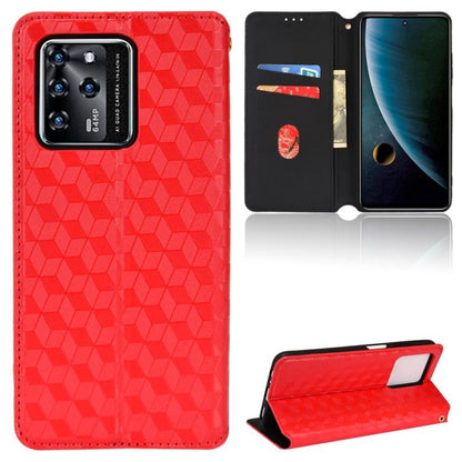 Cubic Grid Texture Flip Leather Phone Case, For ZTE Blade A32, For ZTE nubia RedMagic 8 Pro 5G / 8 Pro+, For ZTE Libero 5G III / A202ZT, For ZTE Blade A72 / V40 Vita, For ZTE nubia RedMagic 7, For ZTE Libero 5G II, For ZTE Blade L9                     ...