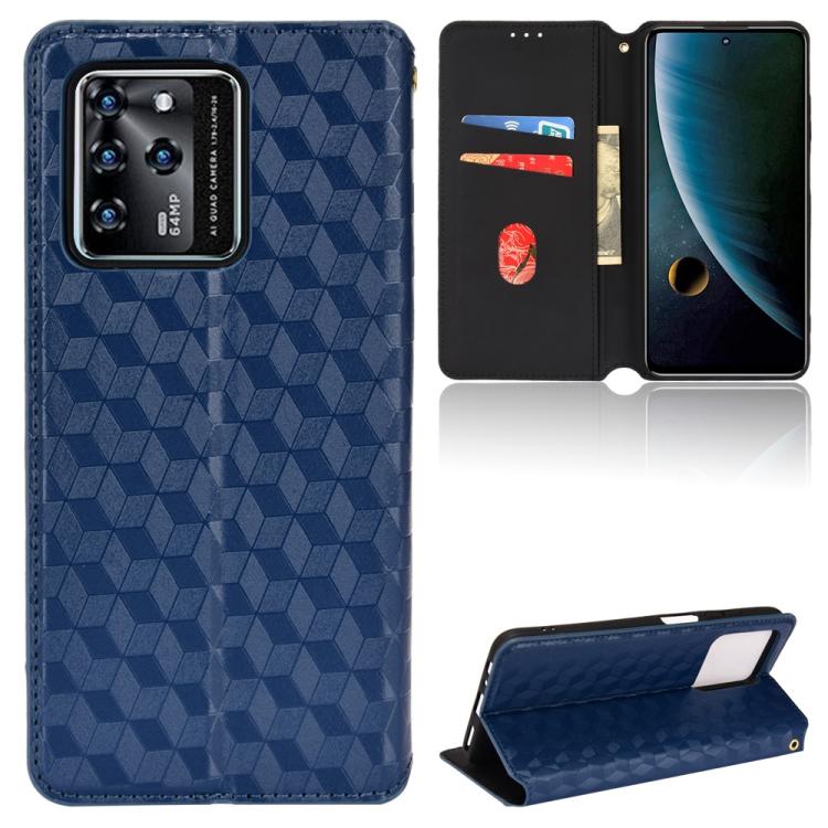 Cubic Grid Texture Flip Leather Phone Case, For ZTE Blade A32, For ZTE nubia RedMagic 8 Pro 5G / 8 Pro+, For ZTE Libero 5G III / A202ZT, For ZTE Blade A72 / V40 Vita, For ZTE nubia RedMagic 7, For ZTE Libero 5G II, For ZTE Blade L9                     ...