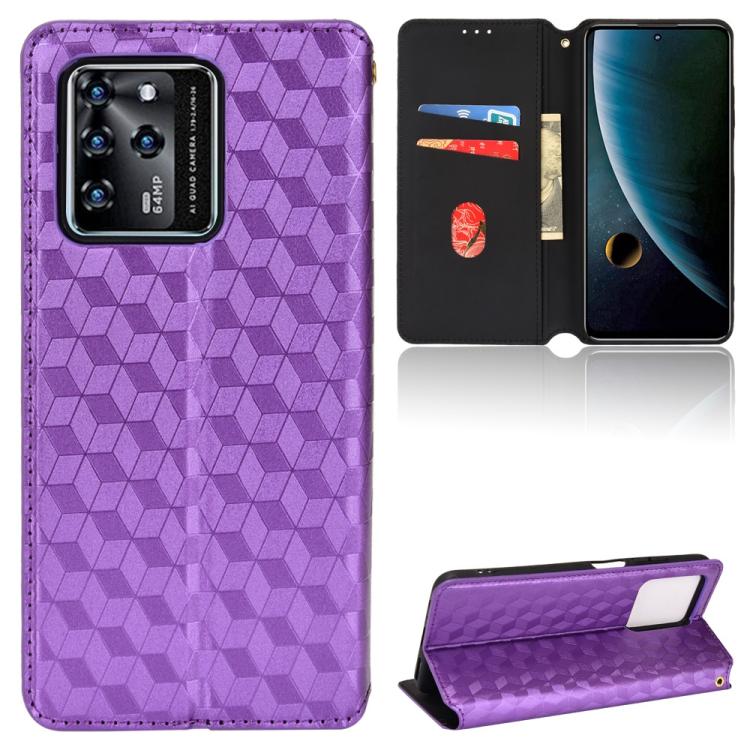 Cubic Grid Texture Flip Leather Phone Case, For ZTE Blade A32, For ZTE nubia RedMagic 8 Pro 5G / 8 Pro+, For ZTE Libero 5G III / A202ZT, For ZTE Blade A72 / V40 Vita, For ZTE nubia RedMagic 7, For ZTE Libero 5G II, For ZTE Blade L9                     ...
