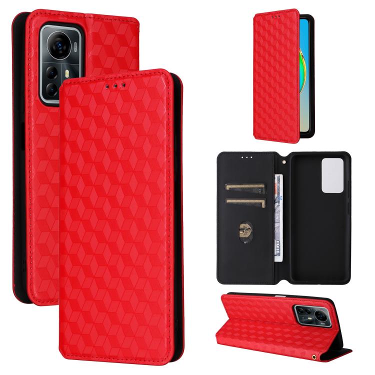 Cubic Grid Texture Flip Leather Phone Case, For ZTE nubia Focus Pro 5G, For ZTE nubia Neo 2 5G, For ZTE nubia Music / Z2353, For ZTE Blade A34, For ZTE Libero 5G IV / nubia LVY, For ZTE nubia Z60 Ultra 5G, For ZTE Blade A54                             ...