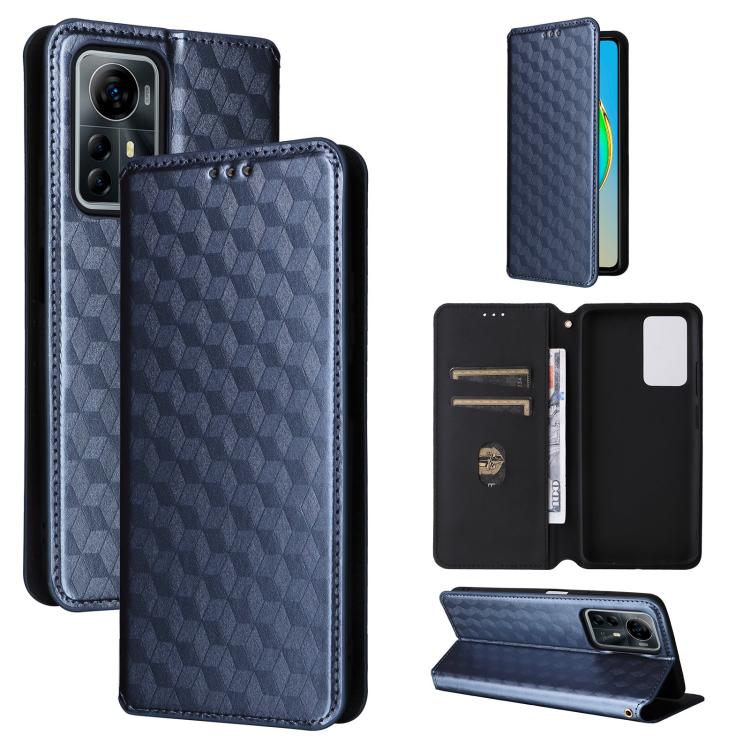 Cubic Grid Texture Flip Leather Phone Case, For ZTE nubia Focus Pro 5G, For ZTE nubia Neo 2 5G, For ZTE nubia Music / Z2353, For ZTE Blade A34, For ZTE Libero 5G IV / nubia LVY, For ZTE nubia Z60 Ultra 5G, For ZTE Blade A54                             ...