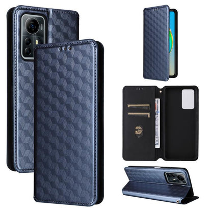 Cubic Grid Texture Flip Leather Phone Case, For ZTE nubia Focus Pro 5G, For ZTE nubia Neo 2 5G, For ZTE nubia Music / Z2353, For ZTE Blade A34, For ZTE Libero 5G IV / nubia LVY, For ZTE nubia Z60 Ultra 5G, For ZTE Blade A54                             ...