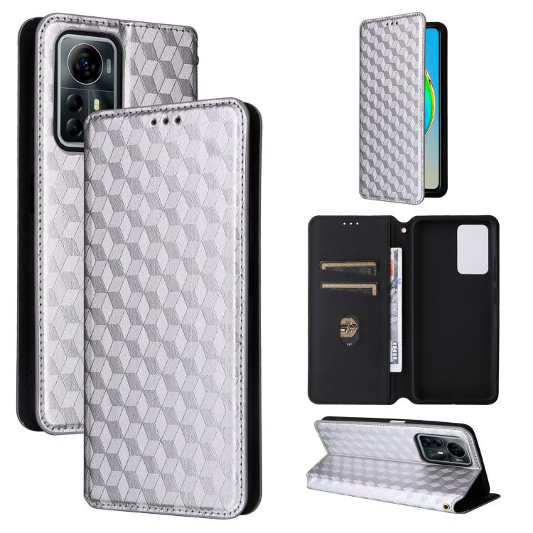 Cubic Grid Texture Flip Leather Phone Case, For ZTE nubia Focus Pro 5G, For ZTE nubia Neo 2 5G, For ZTE nubia Music / Z2353, For ZTE Blade A34, For ZTE Libero 5G IV / nubia LVY, For ZTE nubia Z60 Ultra 5G, For ZTE Blade A54                             ...