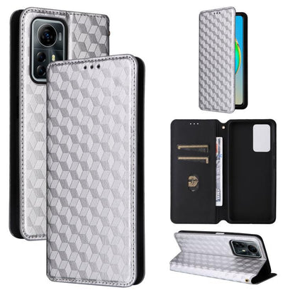 Cubic Grid Texture Flip Leather Phone Case, For ZTE nubia Focus Pro 5G, For ZTE nubia Neo 2 5G, For ZTE nubia Music / Z2353, For ZTE Blade A34, For ZTE Libero 5G IV / nubia LVY, For ZTE nubia Z60 Ultra 5G, For ZTE Blade A54                             ...