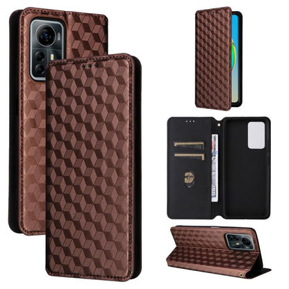 Cubic Grid Texture Flip Leather Phone Case, For ZTE nubia Focus Pro 5G, For ZTE nubia Neo 2 5G, For ZTE nubia Music / Z2353, For ZTE Blade A34, For ZTE Libero 5G IV / nubia LVY, For ZTE nubia Z60 Ultra 5G, For ZTE Blade A54                             ...