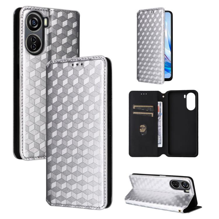 Cubic Grid Texture Flip Leather Phone Case, For ZTE Nubia S 5G / A403ZT, For ZTE Blade V70 Design 4G, For ZTE Blade V70 Max / nubia V70 Max, For ZTE nubia Z70 Ultra, For ZTE Blade V70 4G / nubia V70 4G, For ZTE nubia RedMagic 10 Pro / 10 Pro+          ...