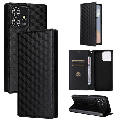 Cubic Grid Texture Flip Leather Phone Case, For ZTE Nubia S 5G / A403ZT, For ZTE Blade V70 Design 4G, For ZTE Blade V70 Max / nubia V70 Max, For ZTE nubia Z70 Ultra, For ZTE Blade V70 4G / nubia V70 4G, For ZTE nubia RedMagic 10 Pro / 10 Pro+          ...