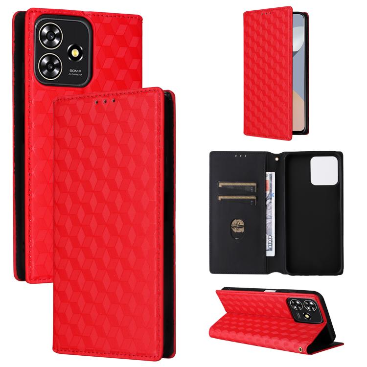 Cubic Grid Texture Flip Leather Phone Case, For ZTE Nubia S 5G / A403ZT, For ZTE Blade V70 Design 4G, For ZTE Blade V70 Max / nubia V70 Max, For ZTE nubia Z70 Ultra, For ZTE Blade V70 4G / nubia V70 4G, For ZTE nubia RedMagic 10 Pro / 10 Pro+          ...