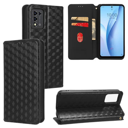Cubic Grid Texture Flip Leather Phone Case, For ZTE Blade A32, For ZTE nubia RedMagic 8 Pro 5G / 8 Pro+, For ZTE Libero 5G III / A202ZT, For ZTE Blade A72 / V40 Vita, For ZTE nubia RedMagic 7, For ZTE Libero 5G II, For ZTE Blade L9                     ...