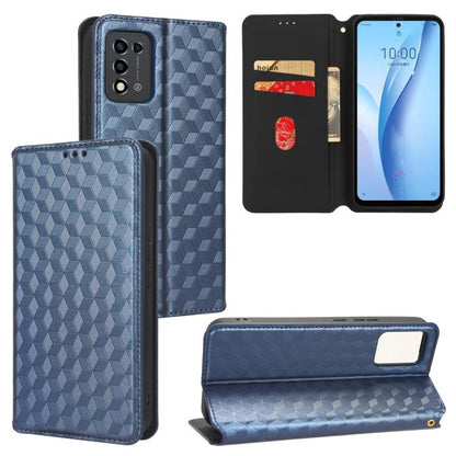 Cubic Grid Texture Flip Leather Phone Case, For ZTE Blade A32, For ZTE nubia RedMagic 8 Pro 5G / 8 Pro+, For ZTE Libero 5G III / A202ZT, For ZTE Blade A72 / V40 Vita, For ZTE nubia RedMagic 7, For ZTE Libero 5G II, For ZTE Blade L9                     ...