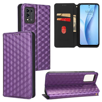Cubic Grid Texture Flip Leather Phone Case, For ZTE Blade A32, For ZTE nubia RedMagic 8 Pro 5G / 8 Pro+, For ZTE Libero 5G III / A202ZT, For ZTE Blade A72 / V40 Vita, For ZTE nubia RedMagic 7, For ZTE Libero 5G II, For ZTE Blade L9                     ...