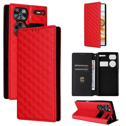 Cubic Grid Texture Flip Leather Phone Case, For ZTE nubia Focus Pro 5G, For ZTE nubia Neo 2 5G, For ZTE nubia Music / Z2353, For ZTE Blade A34, For ZTE Libero 5G IV / nubia LVY, For ZTE nubia Z60 Ultra 5G, For ZTE Blade A54                             ...