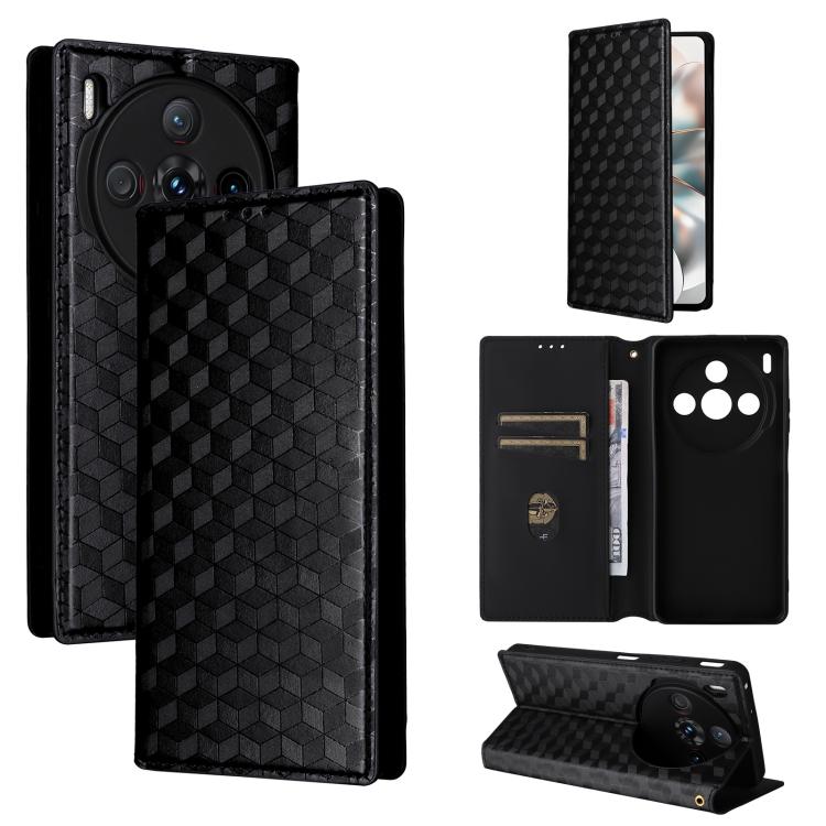 Cubic Grid Texture Flip Leather Phone Case, For ZTE Nubia S 5G / A403ZT, For ZTE Blade V70 Design 4G, For ZTE Blade V70 Max / nubia V70 Max, For ZTE nubia Z70 Ultra, For ZTE Blade V70 4G / nubia V70 4G, For ZTE nubia RedMagic 10 Pro / 10 Pro+          ...