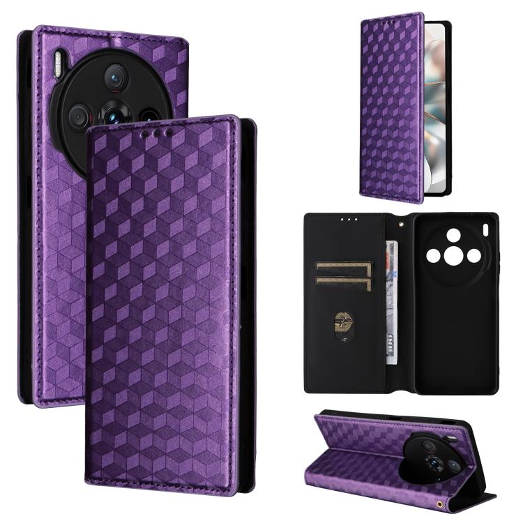 Cubic Grid Texture Flip Leather Phone Case, For ZTE Nubia S 5G / A403ZT, For ZTE Blade V70 Design 4G, For ZTE Blade V70 Max / nubia V70 Max, For ZTE nubia Z70 Ultra, For ZTE Blade V70 4G / nubia V70 4G, For ZTE nubia RedMagic 10 Pro / 10 Pro+          ...