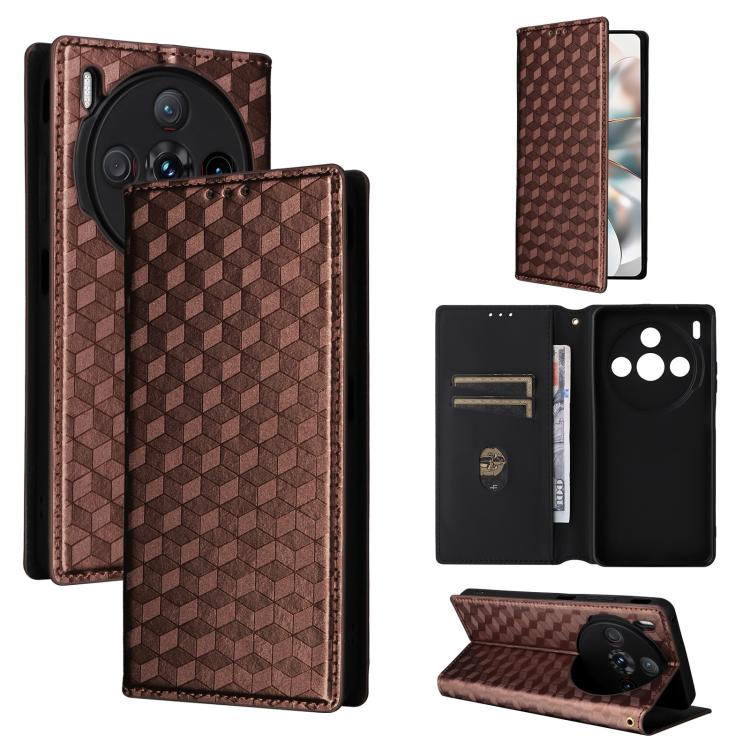 Cubic Grid Texture Flip Leather Phone Case, For ZTE Nubia S 5G / A403ZT, For ZTE Blade V70 Design 4G, For ZTE Blade V70 Max / nubia V70 Max, For ZTE nubia Z70 Ultra, For ZTE Blade V70 4G / nubia V70 4G, For ZTE nubia RedMagic 10 Pro / 10 Pro+          ...