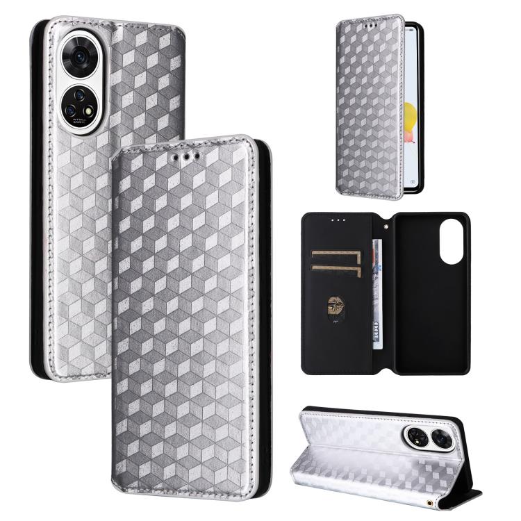 Cubic Grid Texture Flip Leather Phone Case, For ZTE Nubia S 5G / A403ZT, For ZTE Blade V70 Design 4G, For ZTE Blade V70 Max / nubia V70 Max, For ZTE nubia Z70 Ultra, For ZTE Blade V70 4G / nubia V70 4G, For ZTE nubia RedMagic 10 Pro / 10 Pro+          ...