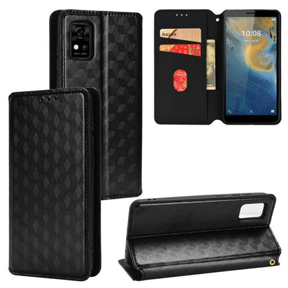 Cubic Grid Texture Flip Leather Phone Case, For ZTE nubia Focus Pro 5G, For ZTE nubia Neo 2 5G, For ZTE nubia Music / Z2353, For ZTE Blade A34, For ZTE Libero 5G IV / nubia LVY, For ZTE nubia Z60 Ultra 5G, For ZTE Blade A54                             ...