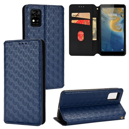 Cubic Grid Texture Flip Leather Phone Case, For ZTE nubia Focus Pro 5G, For ZTE nubia Neo 2 5G, For ZTE nubia Music / Z2353, For ZTE Blade A34, For ZTE Libero 5G IV / nubia LVY, For ZTE nubia Z60 Ultra 5G, For ZTE Blade A54                             ...