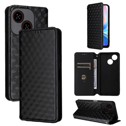 Cubic Grid Texture Flip Leather Phone Case, For ZTE nubia Air 5G, For ZTE nubia Z80 UItra, For ZTE nubia RedMagic 11 Pro+, For ZTE Blade A76 4G, For ZTE Blade A76 5G, For ZTE Blade A36 4G / nubia A36 4G, For ZTE nubia Neo 3 5G                          ...