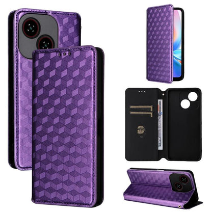 Cubic Grid Texture Flip Leather Phone Case, For ZTE nubia Air 5G, For ZTE nubia Z80 UItra, For ZTE nubia RedMagic 11 Pro+, For ZTE Blade A76 4G, For ZTE Blade A76 5G, For ZTE Blade A36 4G / nubia A36 4G, For ZTE nubia Neo 3 5G                          ...