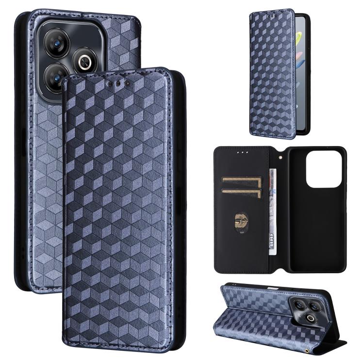 Cubic Grid Texture Flip Leather Phone Case, For ZTE Nubia S 5G / A403ZT, For ZTE Blade V70 Design 4G, For ZTE Blade V70 Max / nubia V70 Max, For ZTE nubia Z70 Ultra, For ZTE Blade V70 4G / nubia V70 4G, For ZTE nubia RedMagic 10 Pro / 10 Pro+          ...