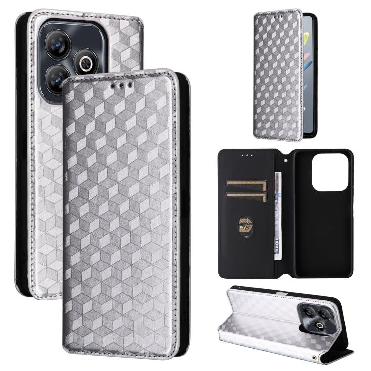 Cubic Grid Texture Flip Leather Phone Case, For ZTE Nubia S 5G / A403ZT, For ZTE Blade V70 Design 4G, For ZTE Blade V70 Max / nubia V70 Max, For ZTE nubia Z70 Ultra, For ZTE Blade V70 4G / nubia V70 4G, For ZTE nubia RedMagic 10 Pro / 10 Pro+          ...