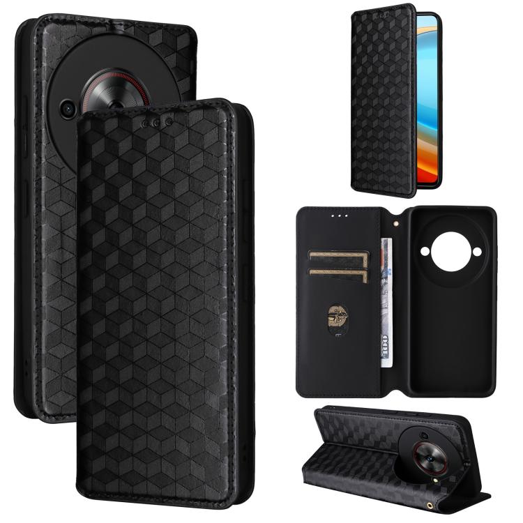 Cubic Grid Texture Flip Leather Phone Case, For ZTE Nubia S 5G / A403ZT, For ZTE Blade V70 Design 4G, For ZTE Blade V70 Max / nubia V70 Max, For ZTE nubia Z70 Ultra, For ZTE Blade V70 4G / nubia V70 4G, For ZTE nubia RedMagic 10 Pro / 10 Pro+          ...