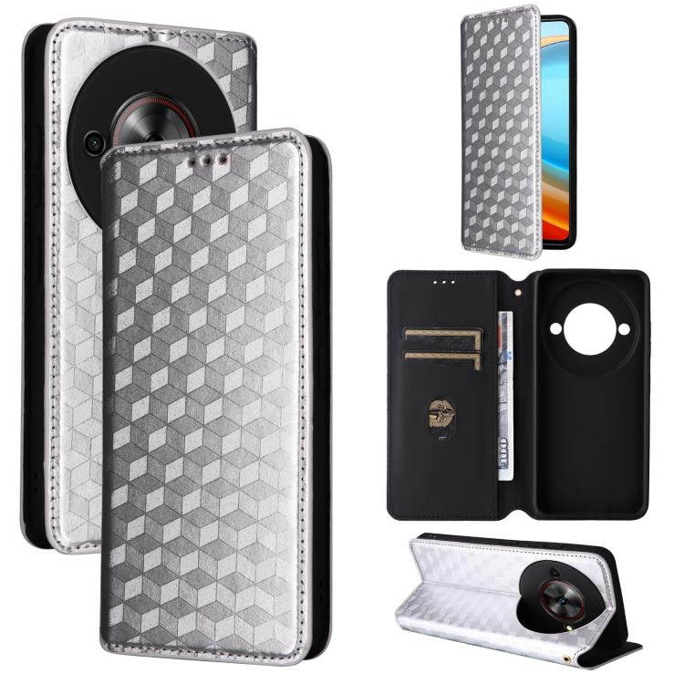 Cubic Grid Texture Flip Leather Phone Case, For ZTE Nubia S 5G / A403ZT, For ZTE Blade V70 Design 4G, For ZTE Blade V70 Max / nubia V70 Max, For ZTE nubia Z70 Ultra, For ZTE Blade V70 4G / nubia V70 4G, For ZTE nubia RedMagic 10 Pro / 10 Pro+          ...
