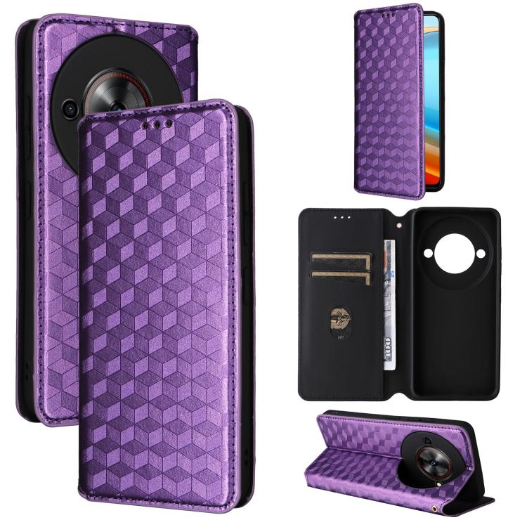 Cubic Grid Texture Flip Leather Phone Case, For ZTE Nubia S 5G / A403ZT, For ZTE Blade V70 Design 4G, For ZTE Blade V70 Max / nubia V70 Max, For ZTE nubia Z70 Ultra, For ZTE Blade V70 4G / nubia V70 4G, For ZTE nubia RedMagic 10 Pro / 10 Pro+          ...