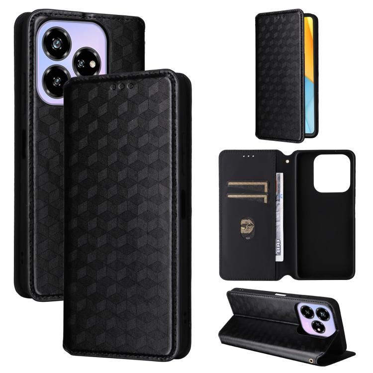 Cubic Grid Texture Flip Leather Phone Case, For ZTE Nubia S 5G / A403ZT, For ZTE Blade V70 Design 4G, For ZTE Blade V70 Max / nubia V70 Max, For ZTE nubia Z70 Ultra, For ZTE Blade V70 4G / nubia V70 4G, For ZTE nubia RedMagic 10 Pro / 10 Pro+          ...