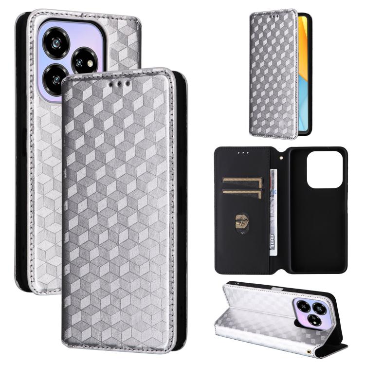 Cubic Grid Texture Flip Leather Phone Case, For ZTE Nubia S 5G / A403ZT, For ZTE Blade V70 Design 4G, For ZTE Blade V70 Max / nubia V70 Max, For ZTE nubia Z70 Ultra, For ZTE Blade V70 4G / nubia V70 4G, For ZTE nubia RedMagic 10 Pro / 10 Pro+          ...