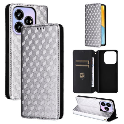 Cubic Grid Texture Flip Leather Phone Case, For ZTE Nubia S 5G / A403ZT, For ZTE Blade V70 Design 4G, For ZTE Blade V70 Max / nubia V70 Max, For ZTE nubia Z70 Ultra, For ZTE Blade V70 4G / nubia V70 4G, For ZTE nubia RedMagic 10 Pro / 10 Pro+          ...