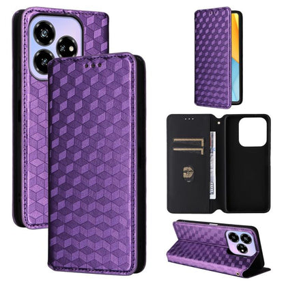 Cubic Grid Texture Flip Leather Phone Case, For ZTE Nubia S 5G / A403ZT, For ZTE Blade V70 Design 4G, For ZTE Blade V70 Max / nubia V70 Max, For ZTE nubia Z70 Ultra, For ZTE Blade V70 4G / nubia V70 4G, For ZTE nubia RedMagic 10 Pro / 10 Pro+          ...