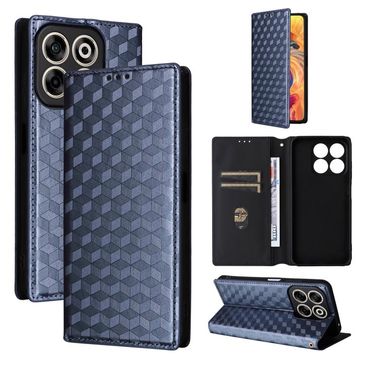 Cubic Grid Texture Flip Leather Phone Case, For ZTE Nubia S 5G / A403ZT, For ZTE Blade V70 Design 4G, For ZTE Blade V70 Max / nubia V70 Max, For ZTE nubia Z70 Ultra, For ZTE Blade V70 4G / nubia V70 4G, For ZTE nubia RedMagic 10 Pro / 10 Pro+          ...