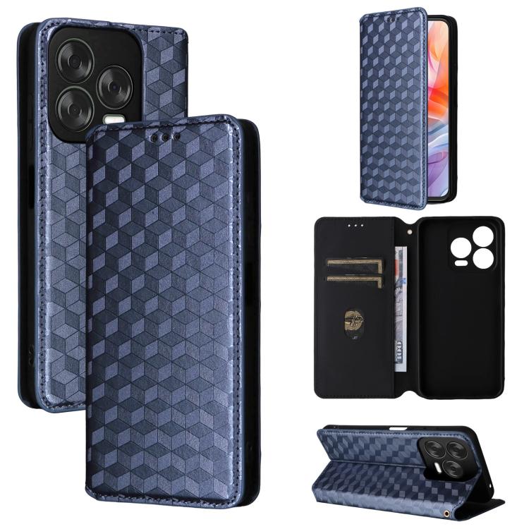 Cubic Grid Texture Flip Leather Phone Case, For ZTE Nubia S 5G / A403ZT, For ZTE Blade V70 Design 4G, For ZTE Blade V70 Max / nubia V70 Max, For ZTE nubia Z70 Ultra, For ZTE Blade V70 4G / nubia V70 4G, For ZTE nubia RedMagic 10 Pro / 10 Pro+          ...